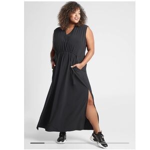 Athleta Marlow Black Maxi Dress